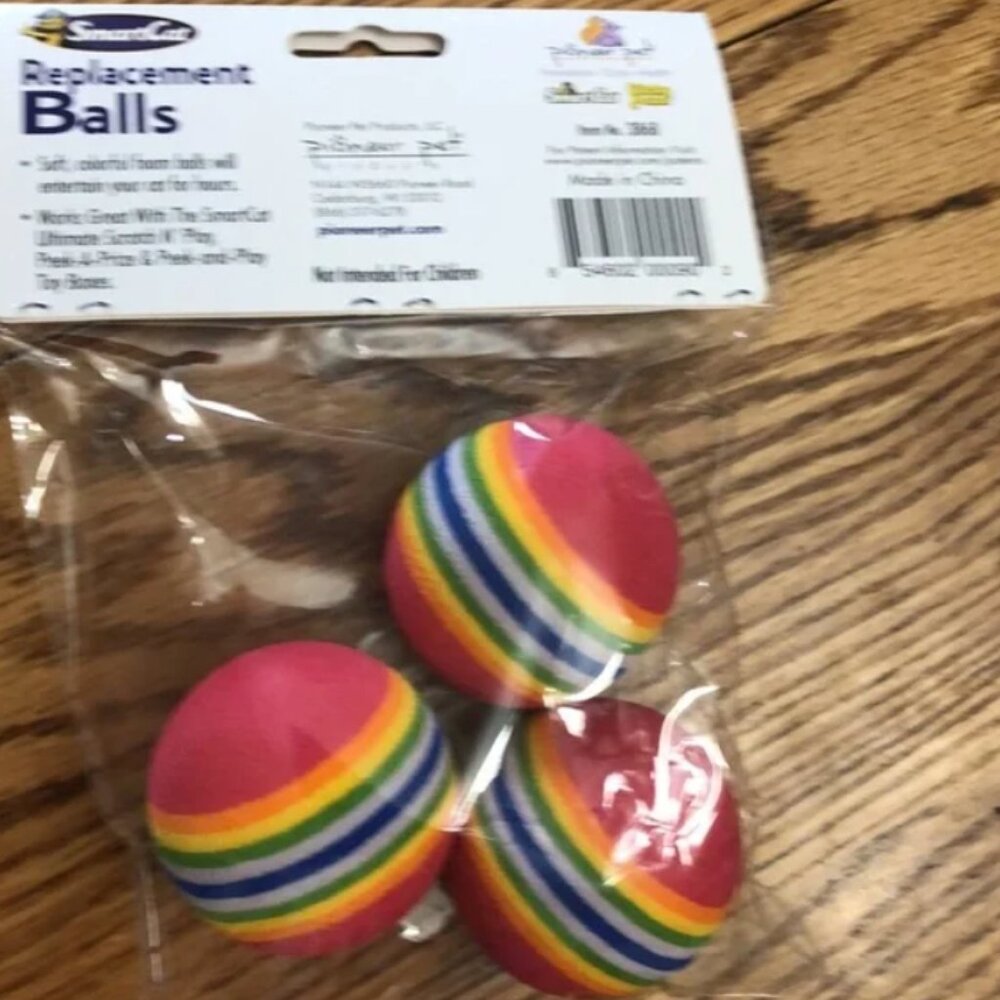 vintage Smart Cat Replacement Foam Balls 3 pack
